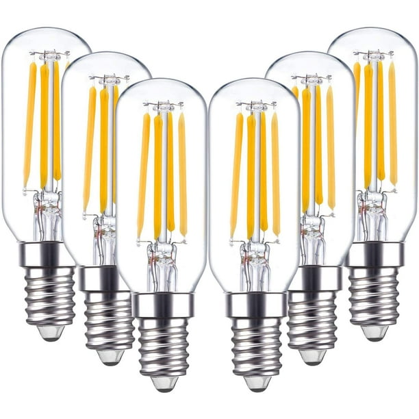 40-Watt Incandescent Equivalent Clear Soft White 2700K T25 6 Pack 4W FANNIS T6 LED Light Bulbs with E12 Edison Candelabra Base Non-Dimmable Replacement Bulb for Chandelier and Ceiling Fan 40-Watt Incandescent Equivalent Clear Soft White 2700K T25 6 Pack 4W FANNIS T6 LED Light Bulbs with E12 Edison Candelabra Base Non-Dimmable Replacement Bulb for Chandelier and Ceiling Fan